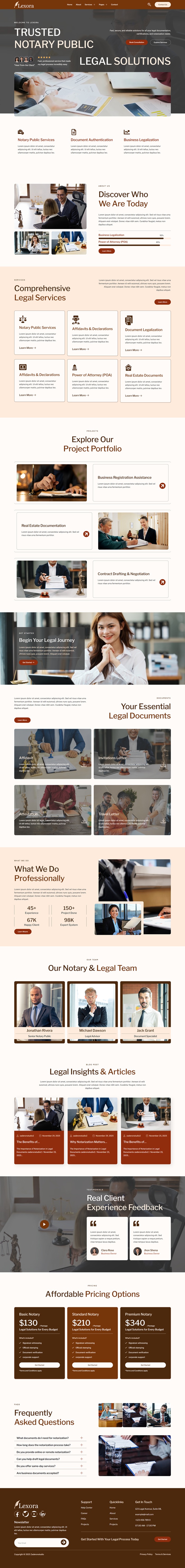 Home — Lexora - Notary Public & Legal Services Elementor Template