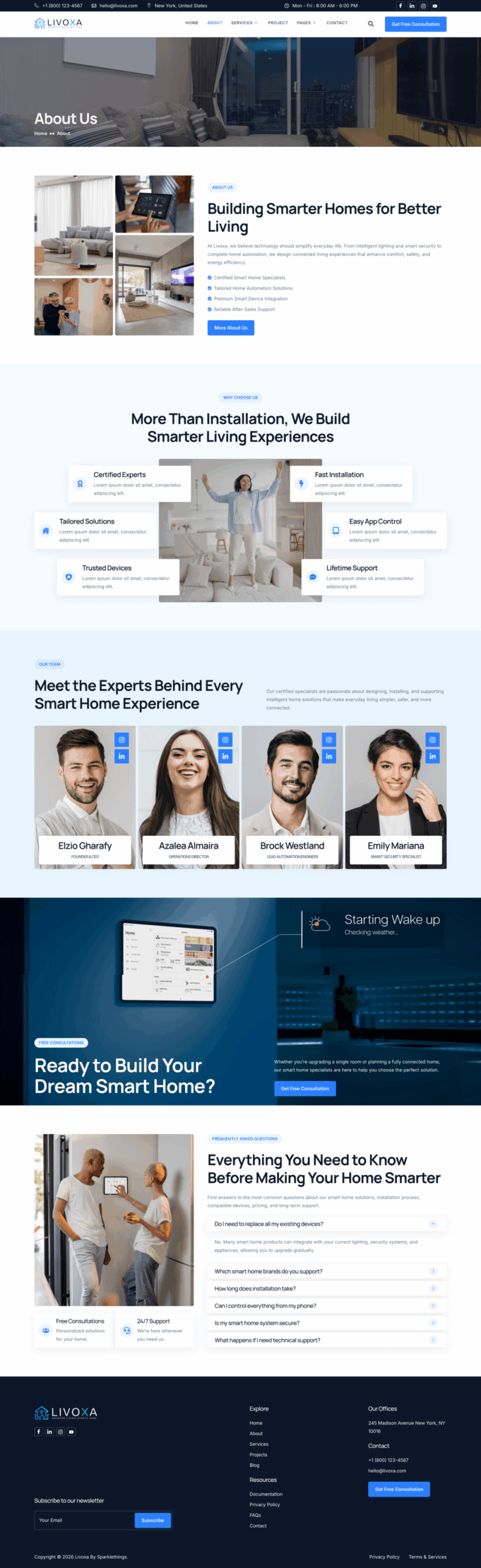 About — LivoXa - Smart Home Services Elementor Template