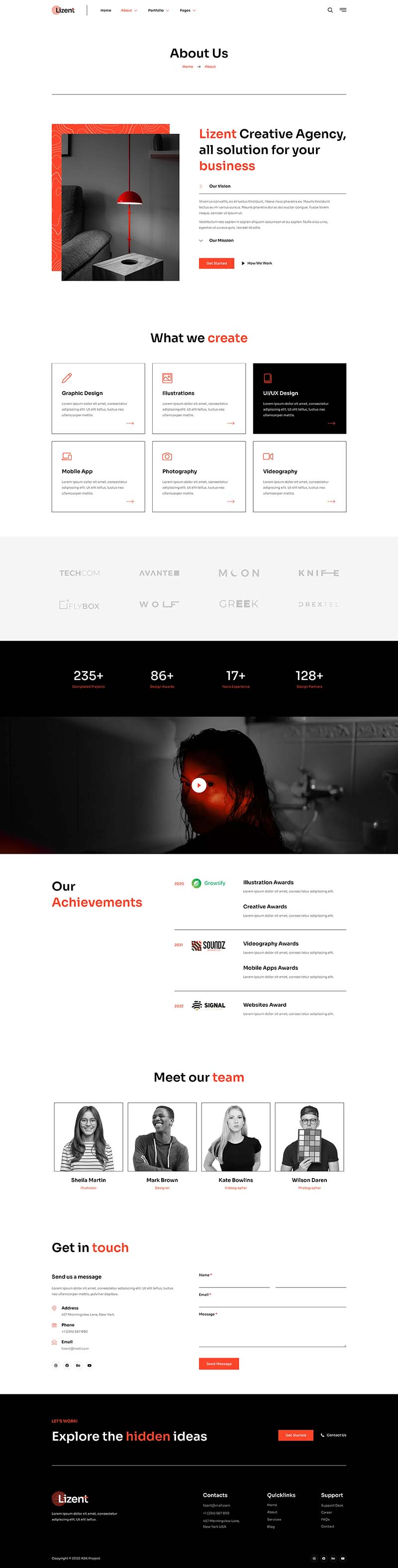 About Us — Lizent - Creative Digital Agency Elementor Template
