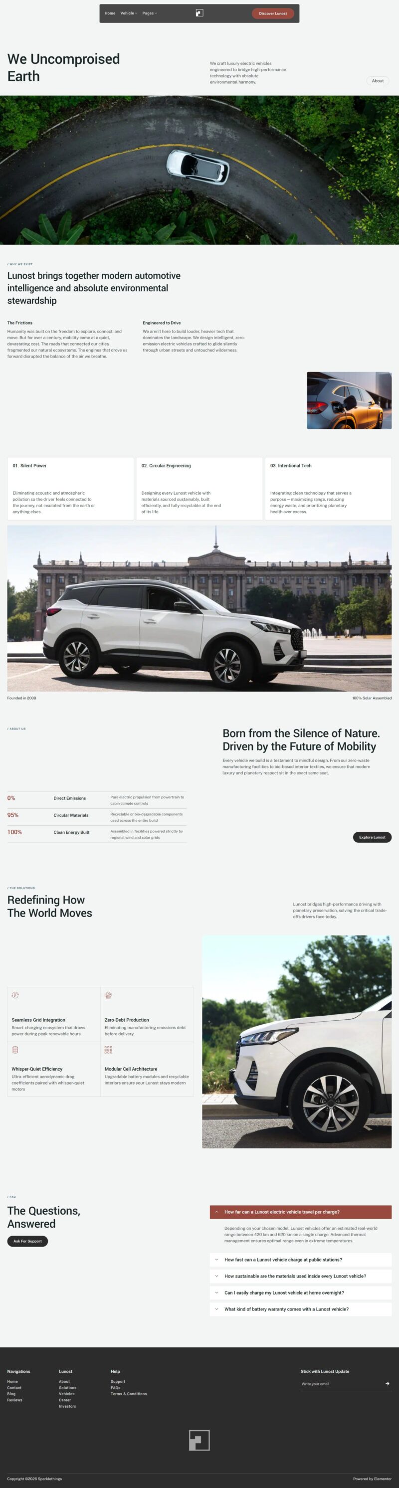About — Lunost – Electric Vehicle Cars Elementor Template