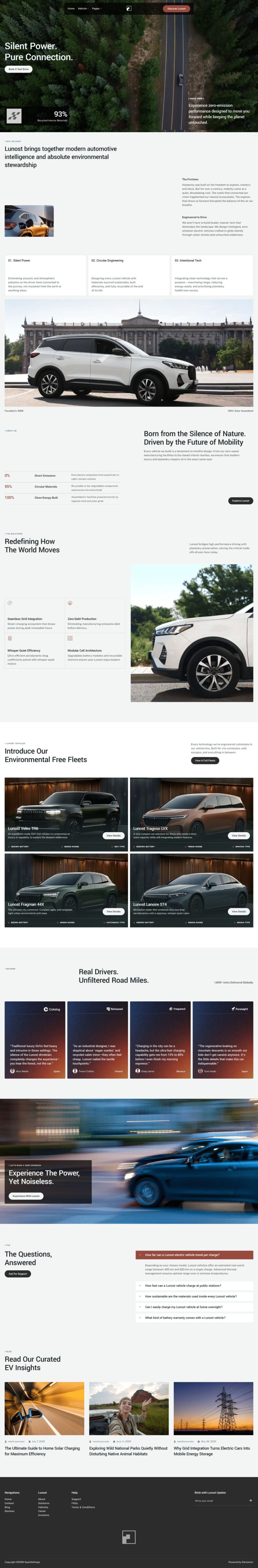 Home — Lunost – Electric Vehicle Cars Elementor Template