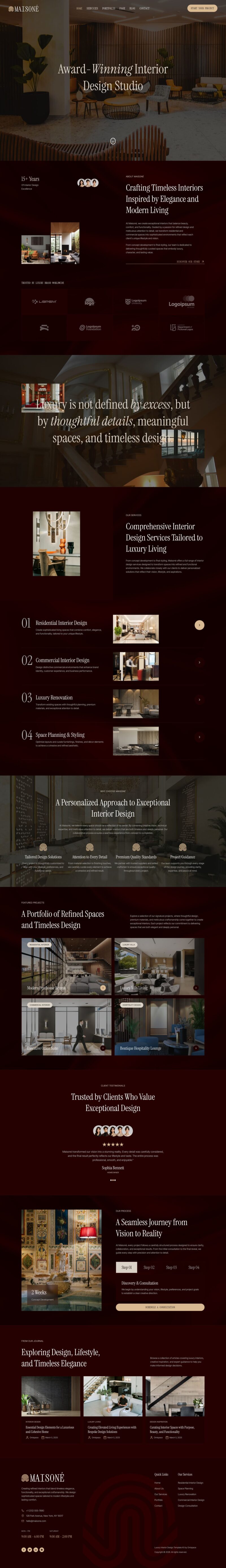 Home — Maisone - Luxury Interior Design Elementor Template