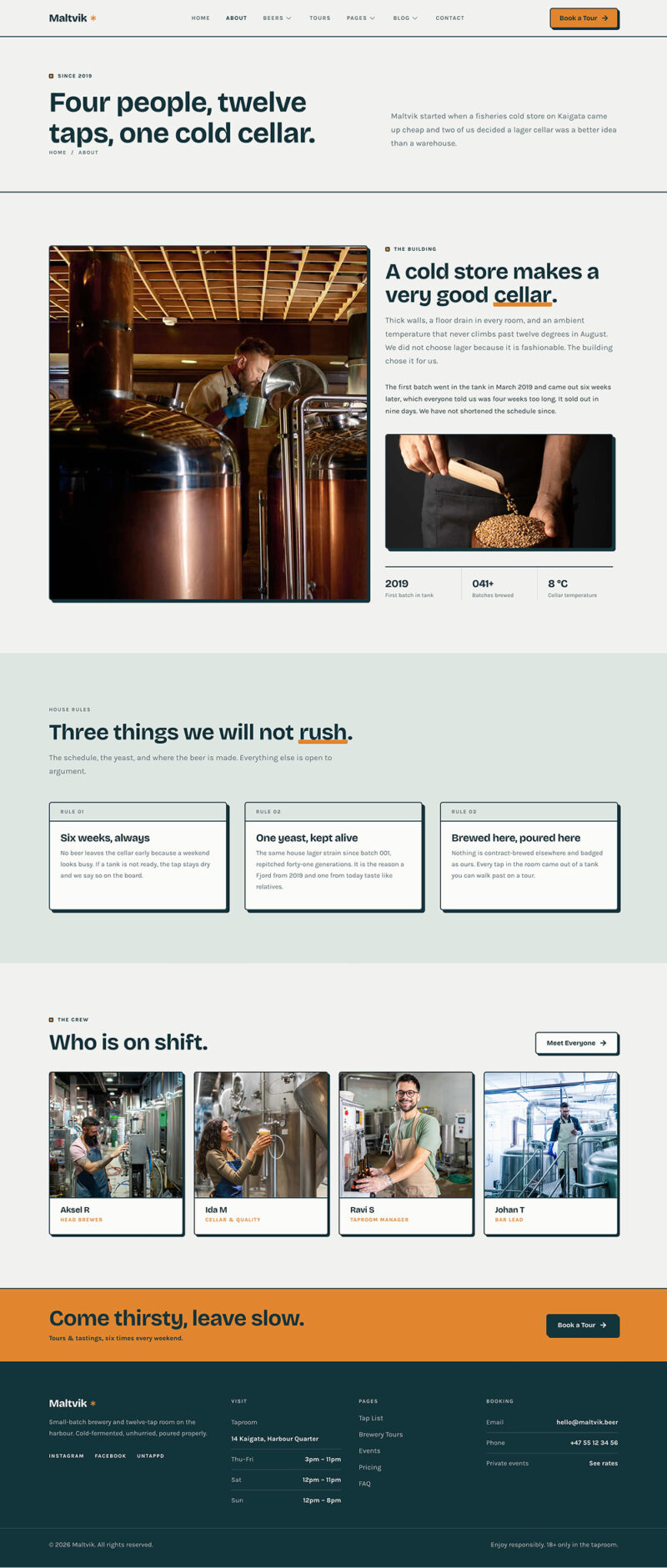 About Us — Maltvik - Craft Beer & Brewery Elementor Template