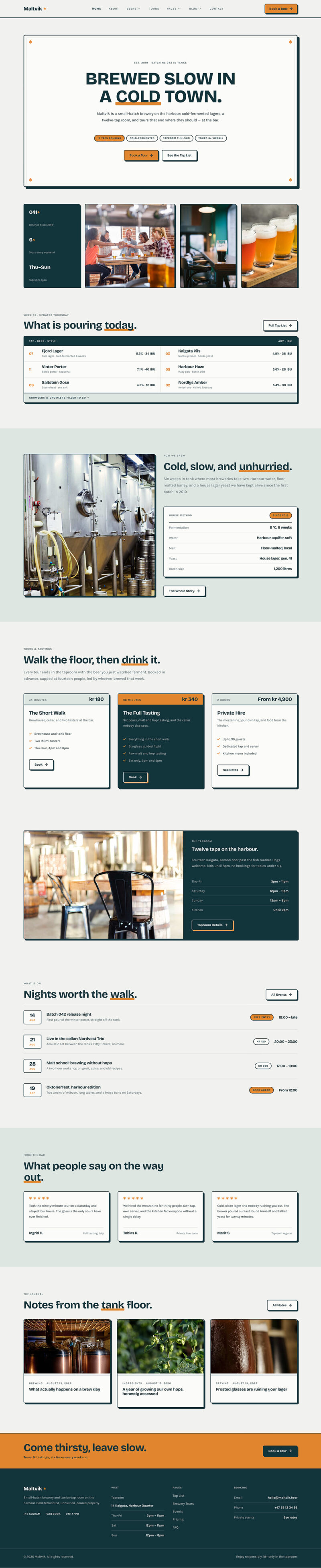 Home — Maltvik - Craft Beer & Brewery Elementor Template
