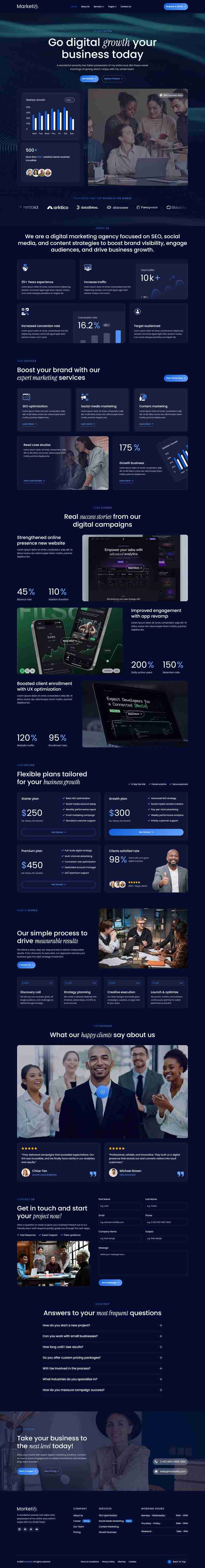 Home — Marketify - Digital Marketing Agency Elementor Template