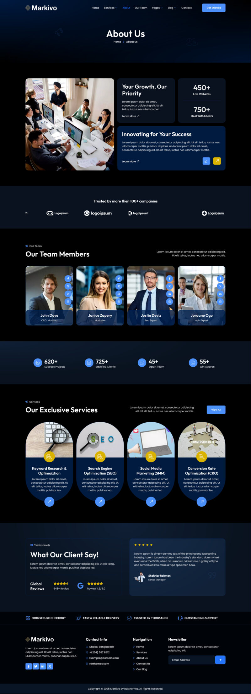 About — Markivo - Digital Marketing Agency Elementor Template