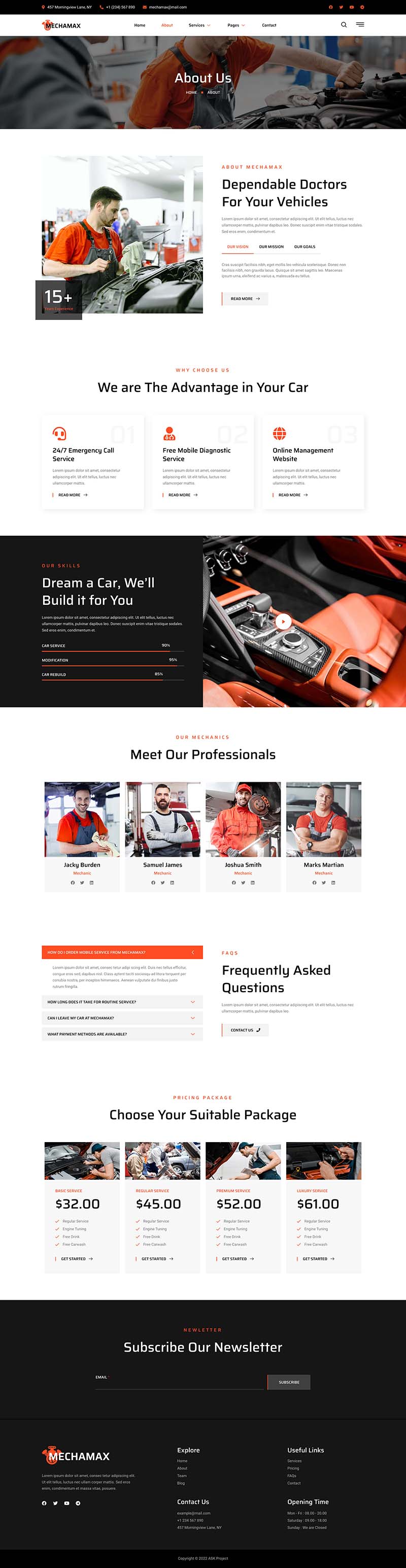 About — Mechamax - Car Repair & Auto Services Elementor Template