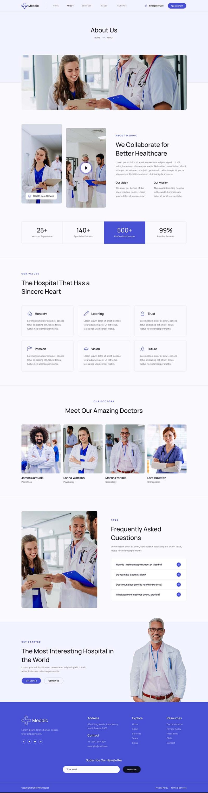 About — Meddic - Hospital and Medical Clinic Elementor Template