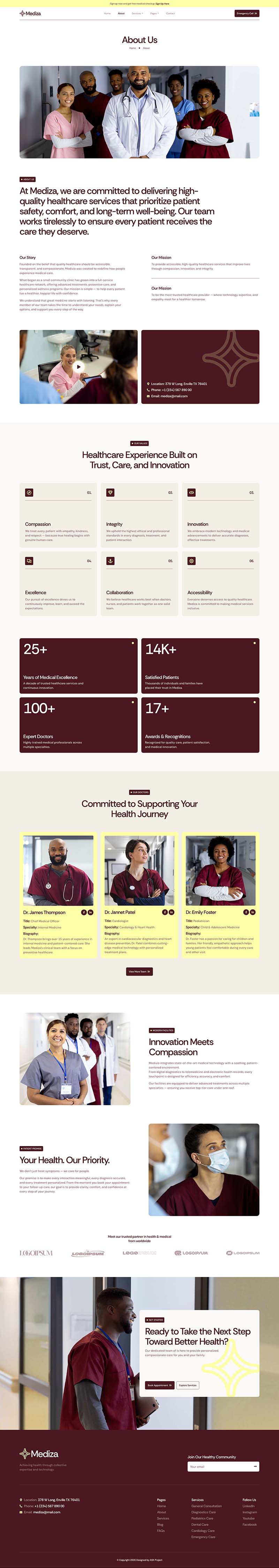 About — Mediza - Medical & Healthcare Elementor Template
