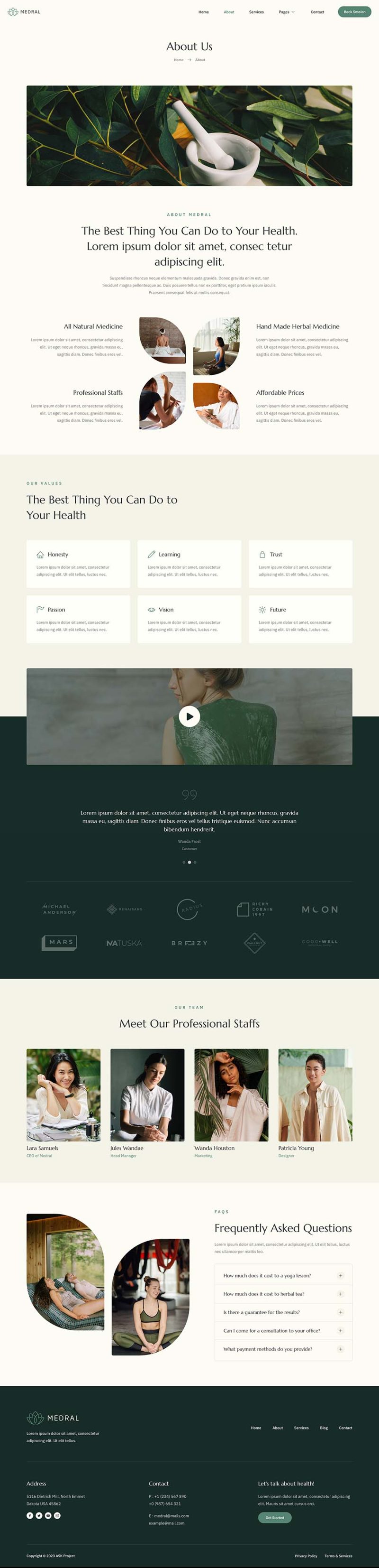 About — Medral - Alternative Medicine Website Elementor Template