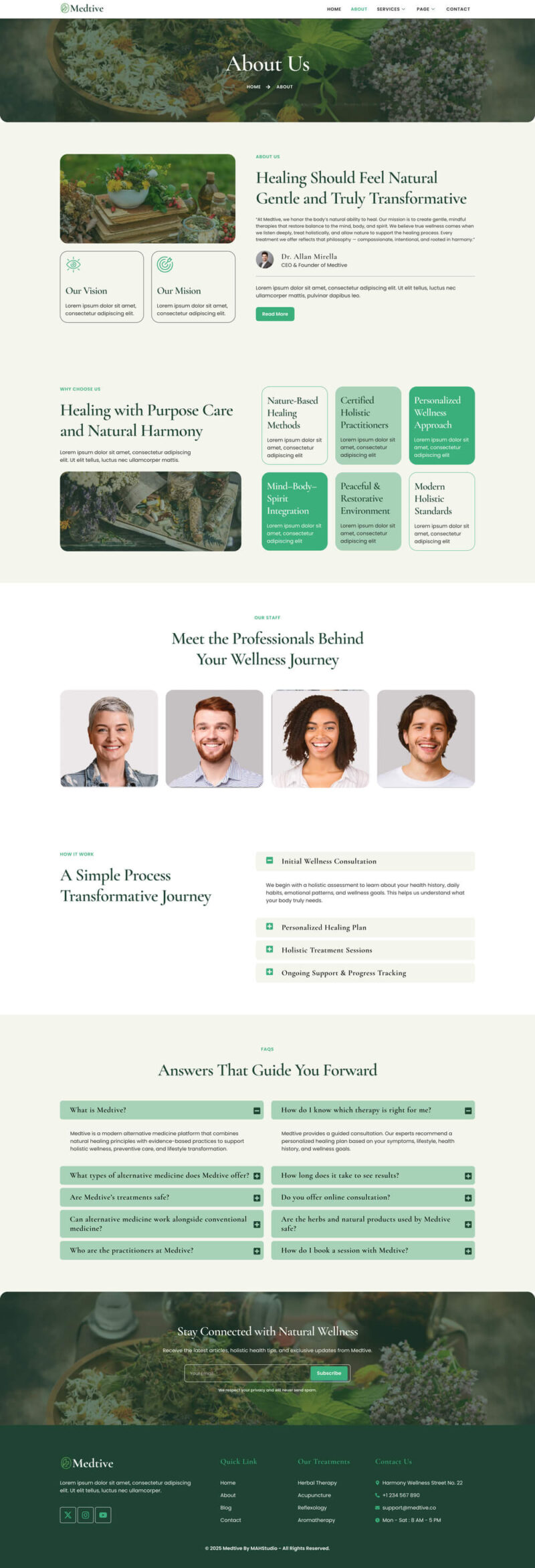 About — Medtive - Alternative Medicine Elementor Template