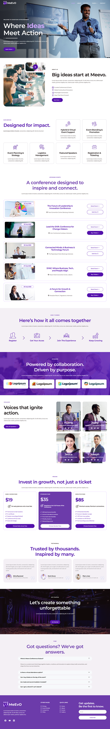 Home — Meevo - Event and Conference Elementor Template