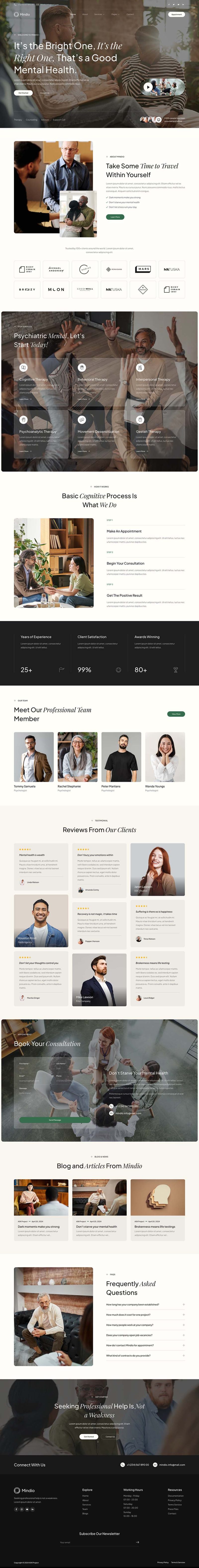 Home — Mindio - Psychology & Counseling Elementor Template