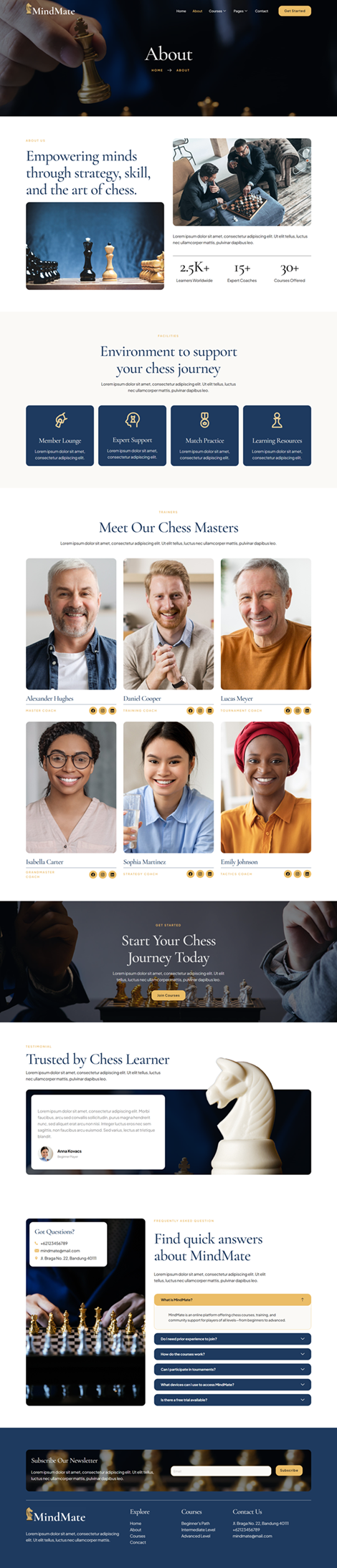 About — Mindmate - Chess Club Course & Training Elementor Template Kits Elementor Template