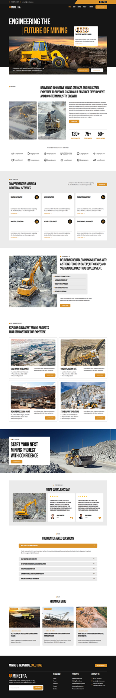 Home — Minetra - Mining & Industry Elementor Template