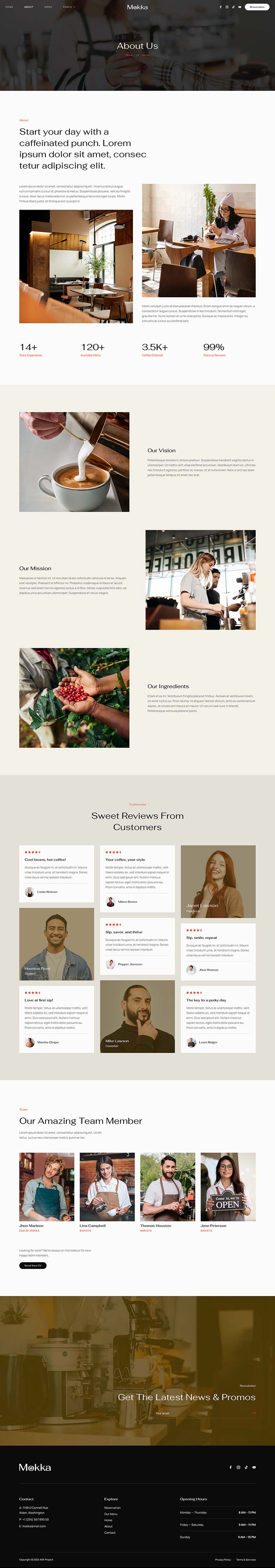 About — Mokka - Coffee Shop & Cafe Elementor Template