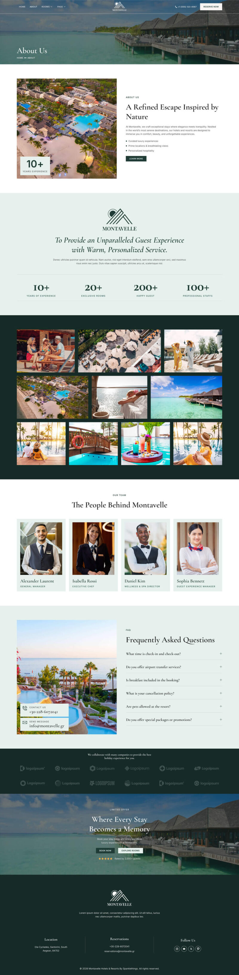 About — Montavelle - Hotel & Resort Business Elementor Template