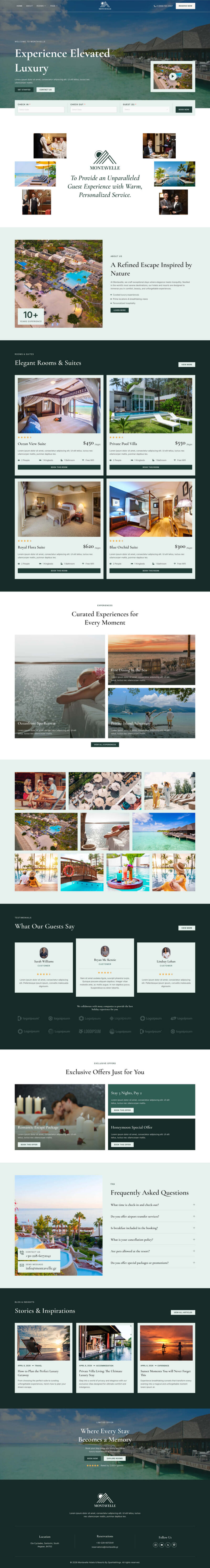Home — Montavelle - Hotel & Resort Business Elementor Template