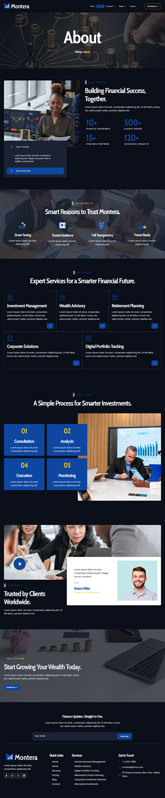 About — Montera - Finance & Investment Elementor Template