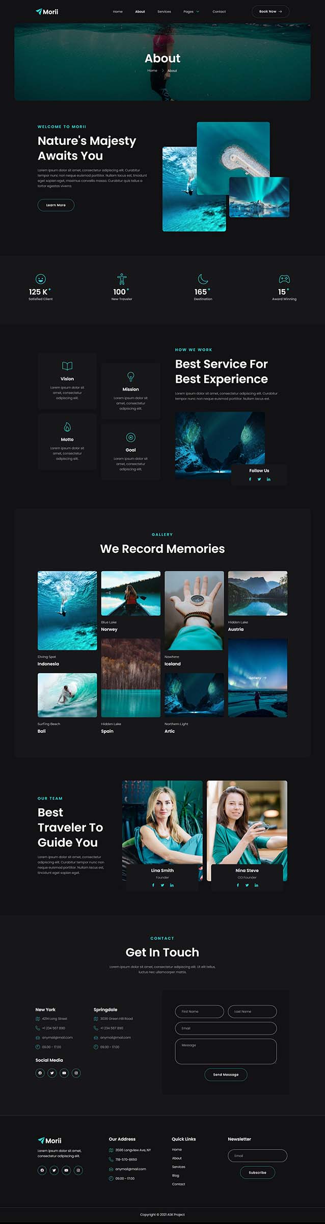 About — Morii - Adventure Travel & Tourism Elementor Template