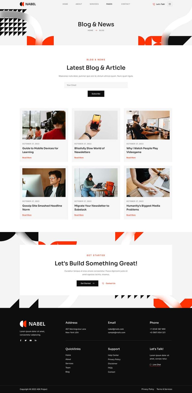 Blog — Nabel - Influencer Marketing Agency Elementor Template