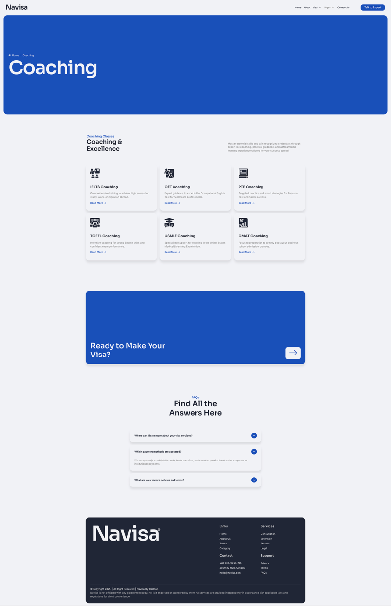 Coaching — Navisa - Clean Modern Visa Agency Elementor Template