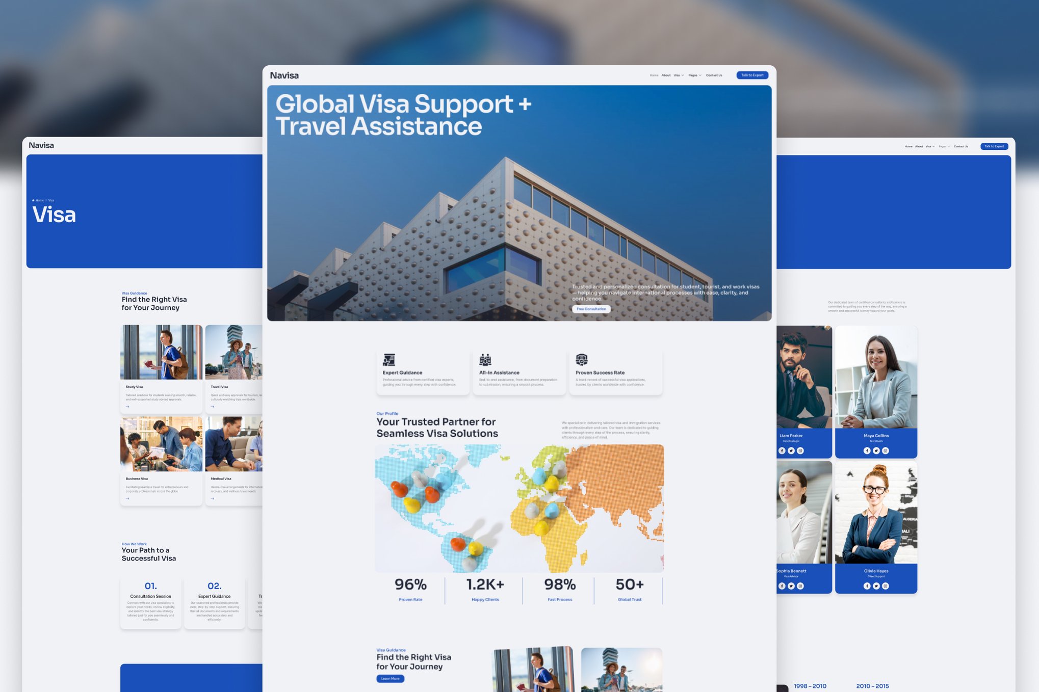 Navisa - Clean Modern Visa Agency Elementor Template — Elementor template kit cover