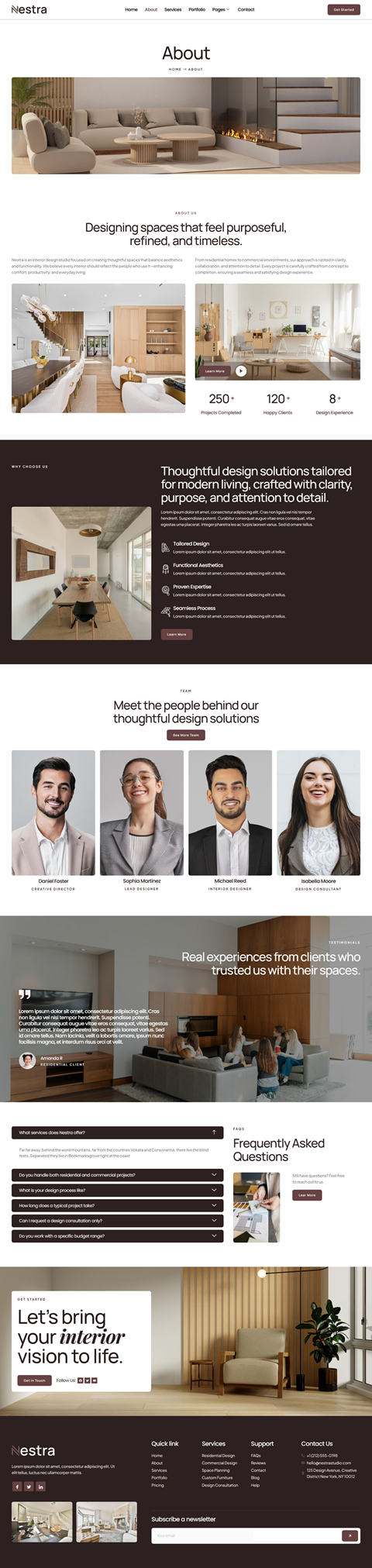 About — Nestra - Interior Design Elementor Template