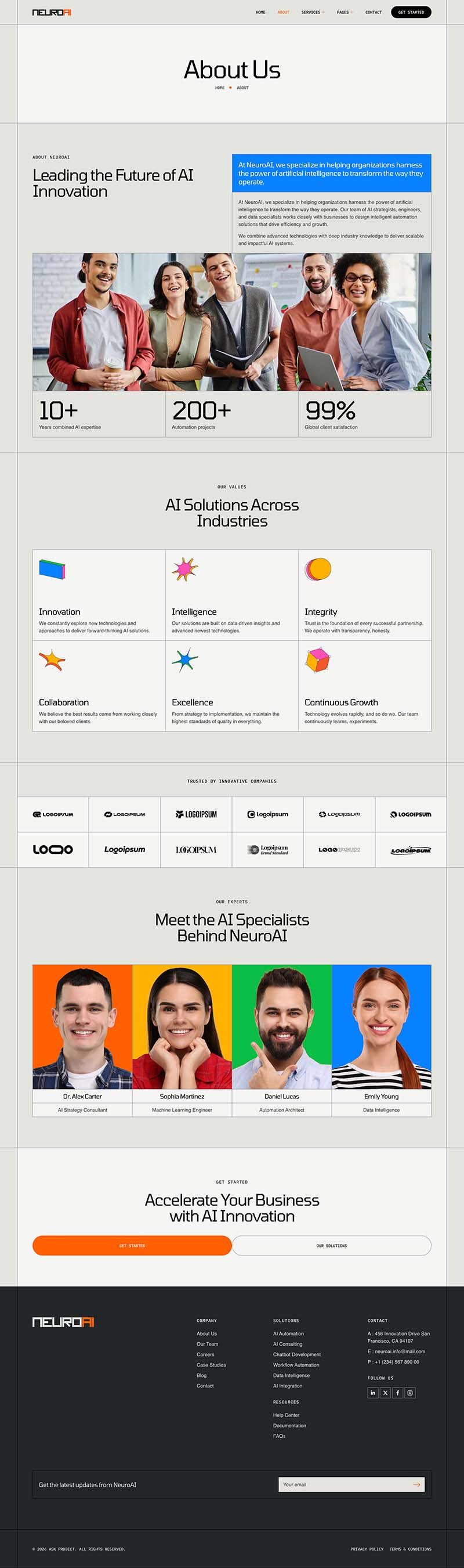 About — NeuroAI – AI Automation & Consulting Elementor Template