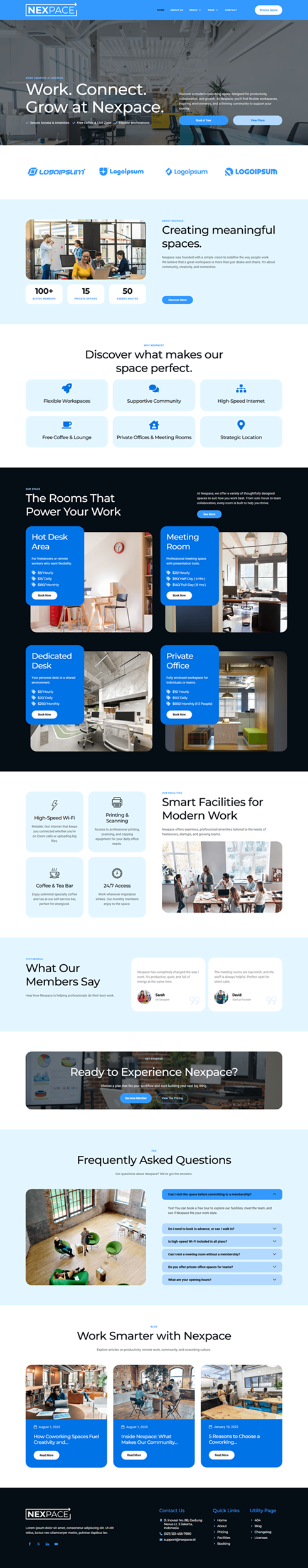 Home — Nexpace - Coworking Space Elementor Template