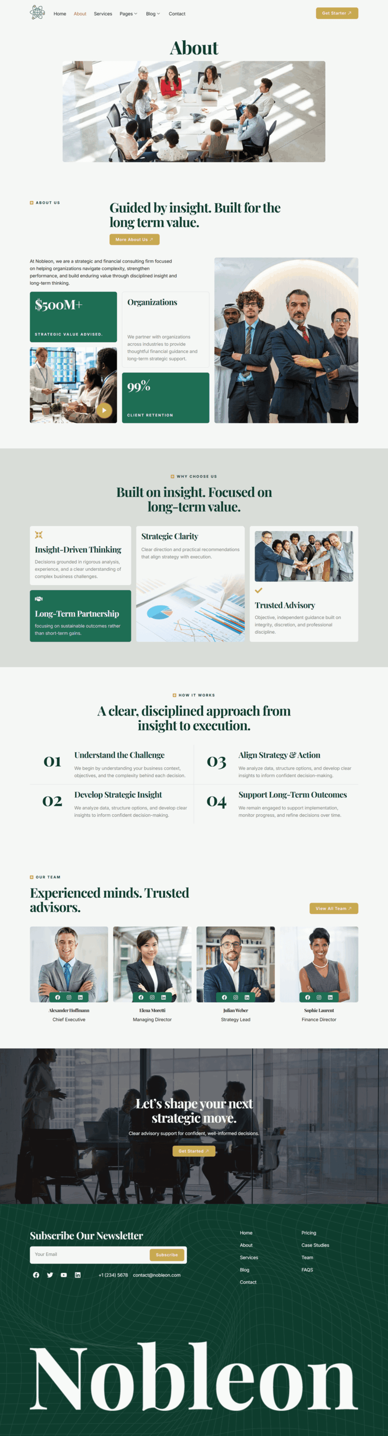 About — Nobleon - Business and Finance Consulting Elementor Template