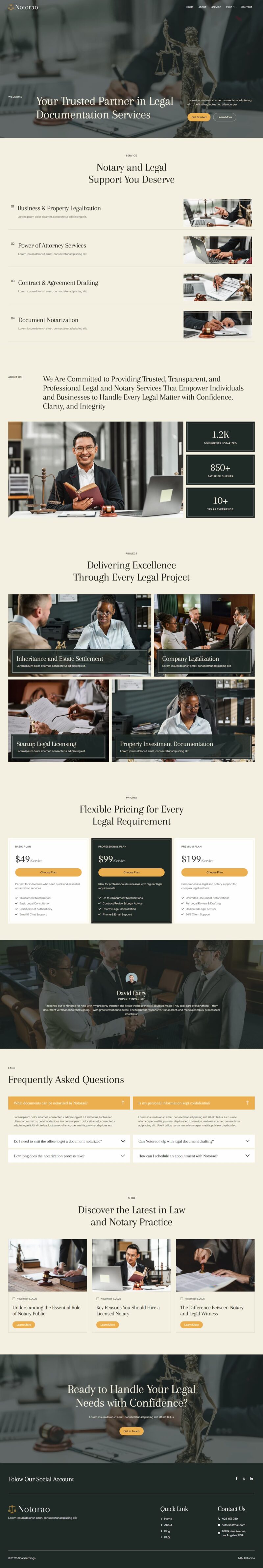 Home — Notorao - Notary Public Legal Service Elementor Template