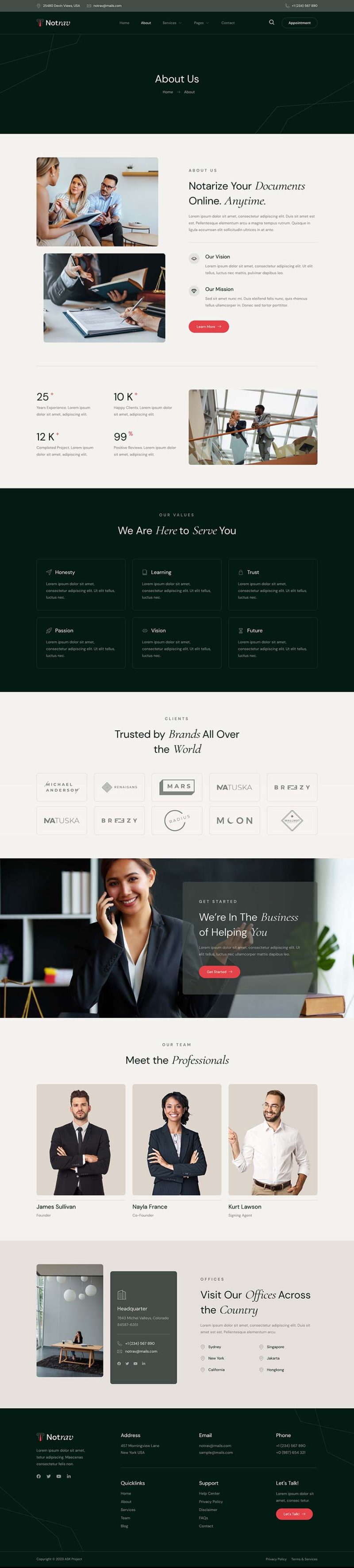 About — Notrav - Notary Public & Legal Services Elementor Template