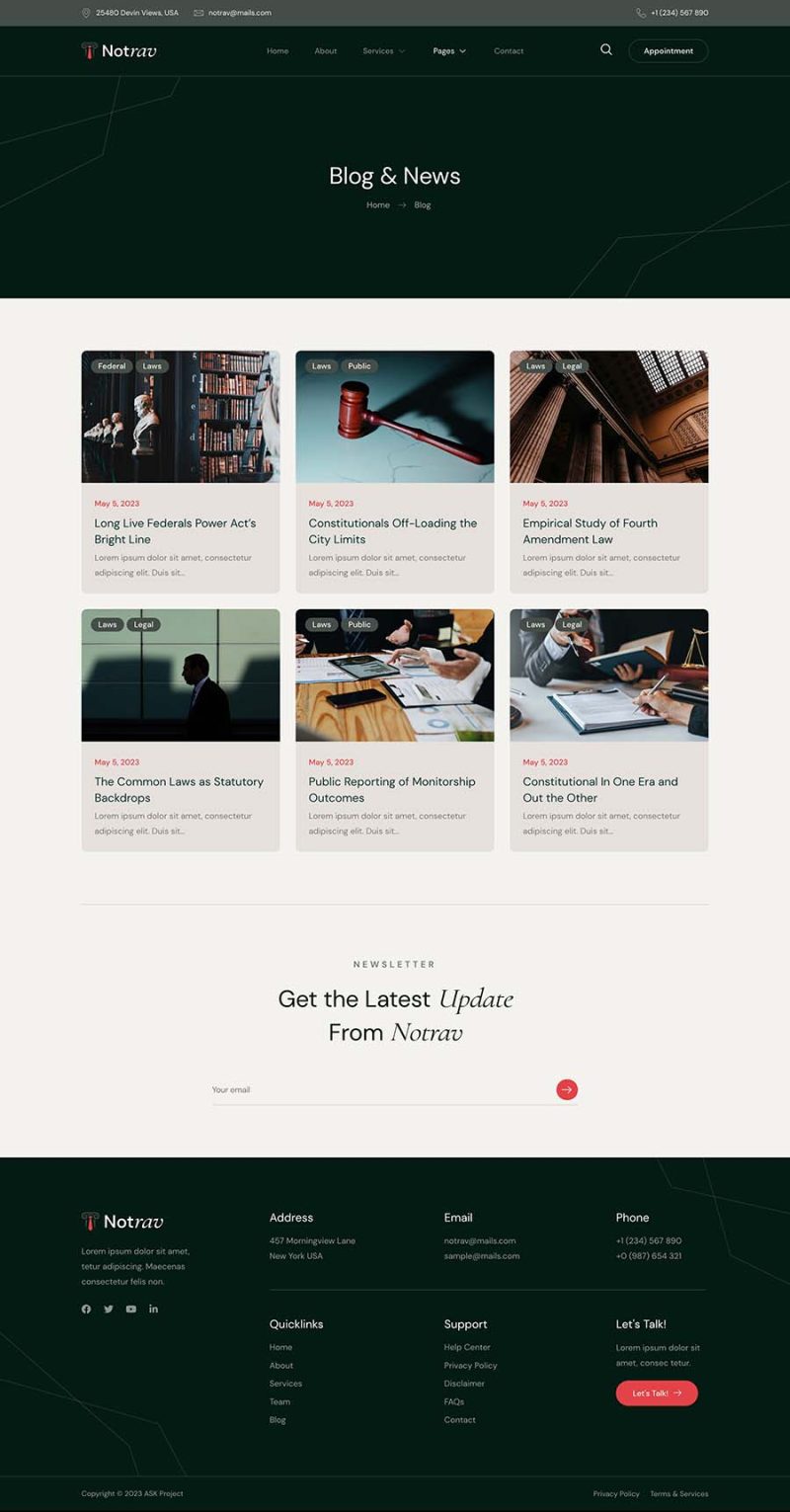 Blog — Notrav - Notary Public & Legal Services Elementor Template