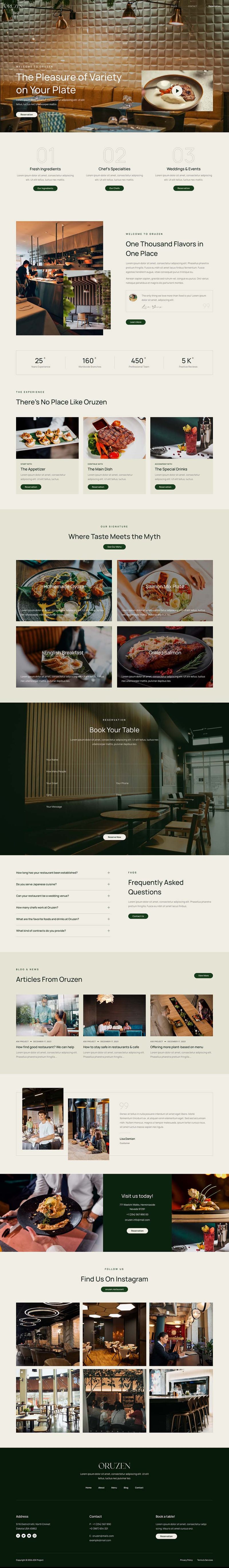 Home — Oruzen - Restaurant & Cafe Elementor Template