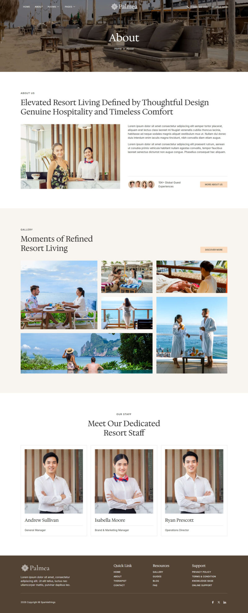 About — Palmea - Luxury Hotel & Resort Elementor Template
