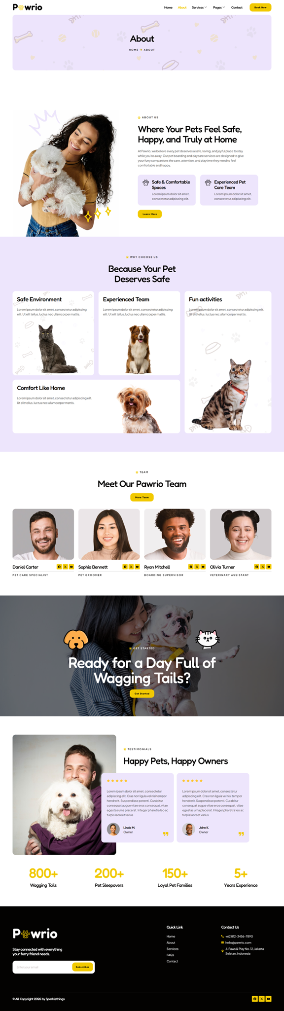 About — Pawrio - Pet Boarding & Daycare Elementor Template
