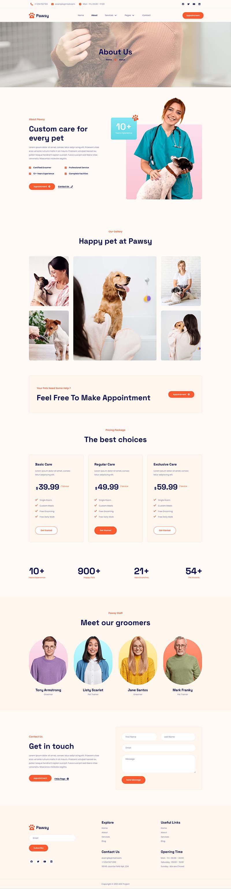 About — Pawsy - Pet Care & Veterinary Elementor Template