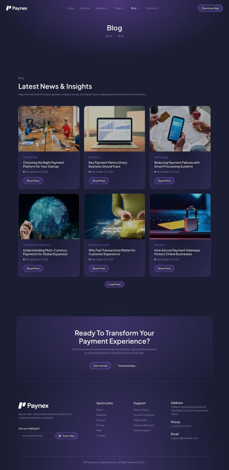 Blog — Paynex - E-Wallet & Payment Gateway Elementor Template