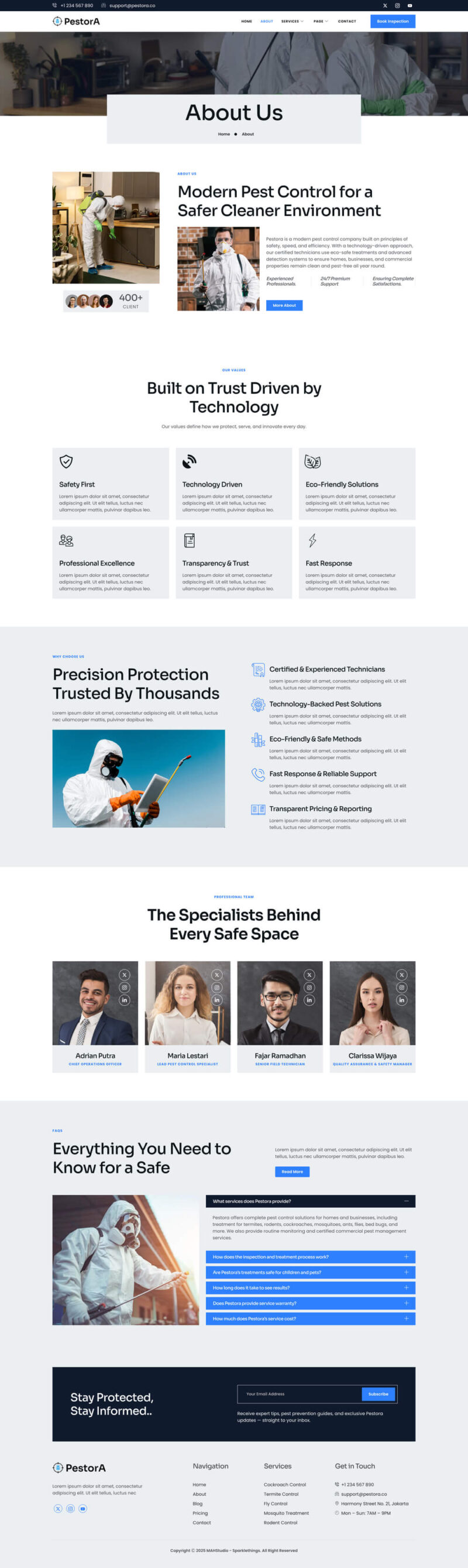 About — Pestora - Pest Control Services Elementor Template