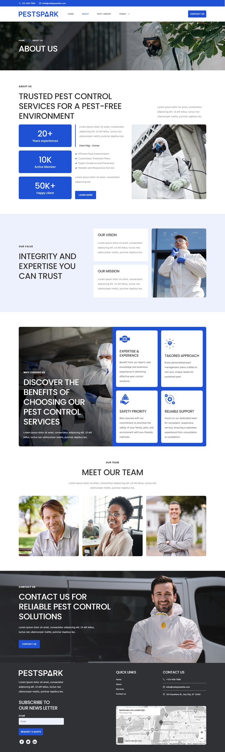 About — Pestspark - Pest Control Service Elementor Template