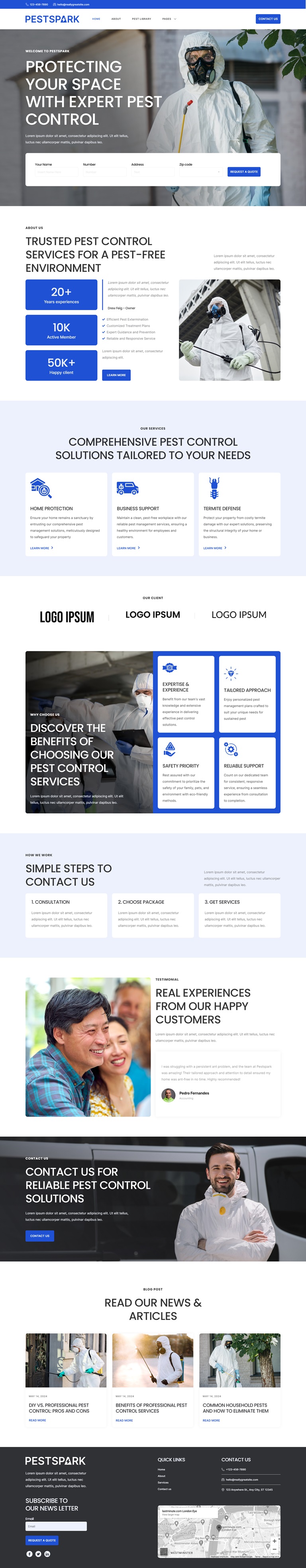 Home — Pestspark - Pest Control Service Elementor Template