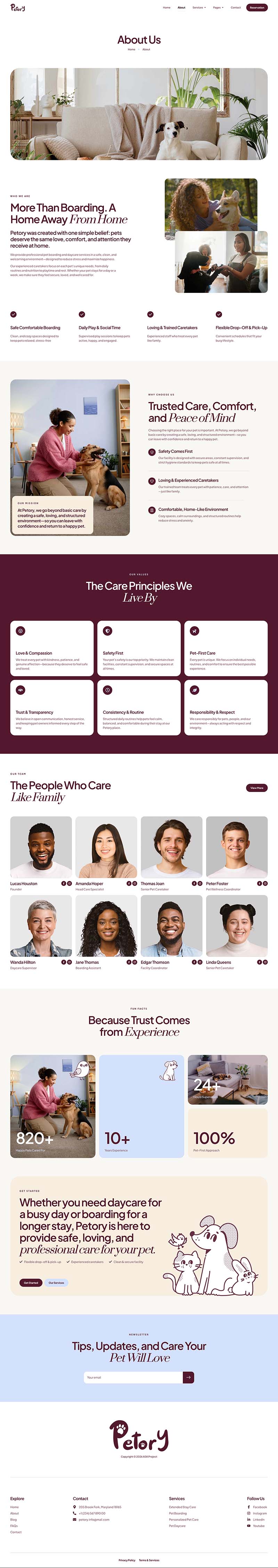 About — Petory - Pet Boarding & Daycare Elementor Template