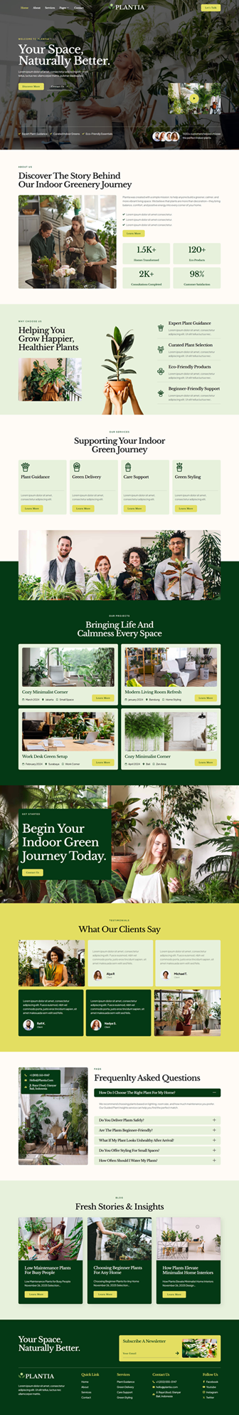 Home — Plantia - Houseplants & Indoor Garden Elementor Template
