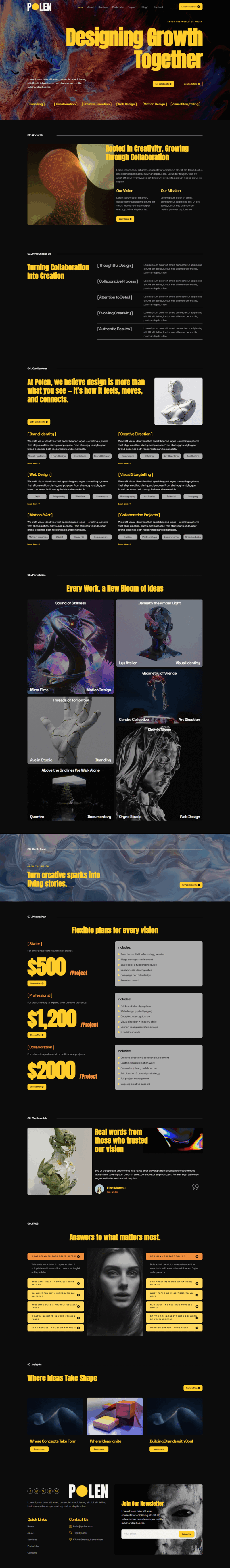 Home — Polen - Creative Portfolio Resume Elementor Template