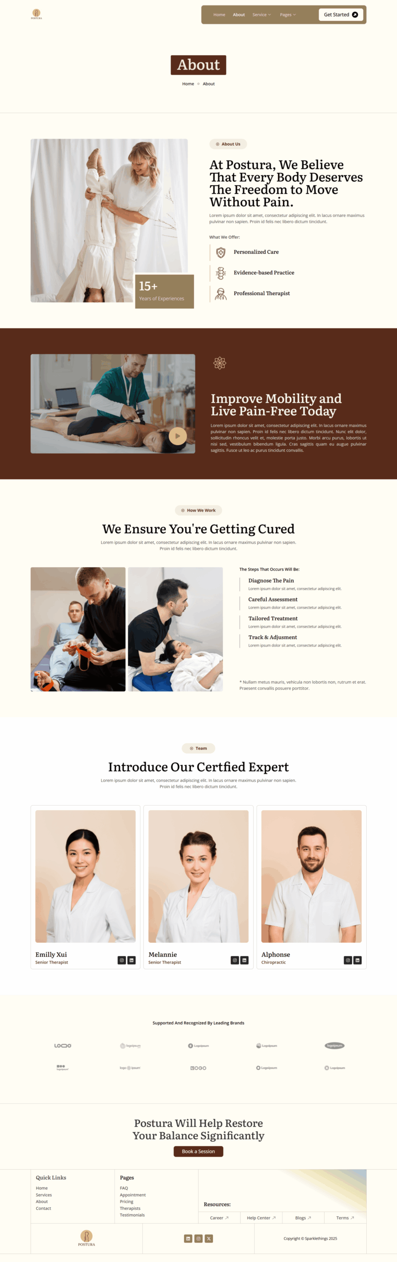 About — Postura - Physiotherapy & Chiropractic Elementor Template
