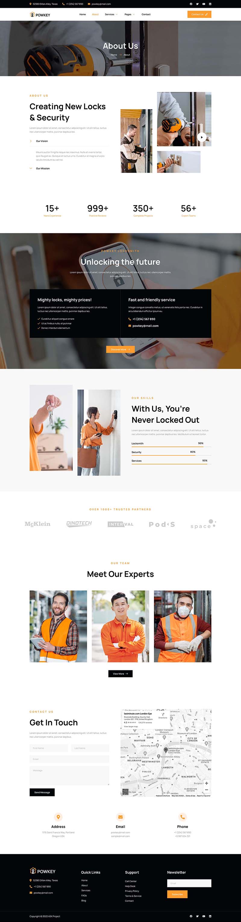 About — Powkey - Locksmith & Security System Elementor Template