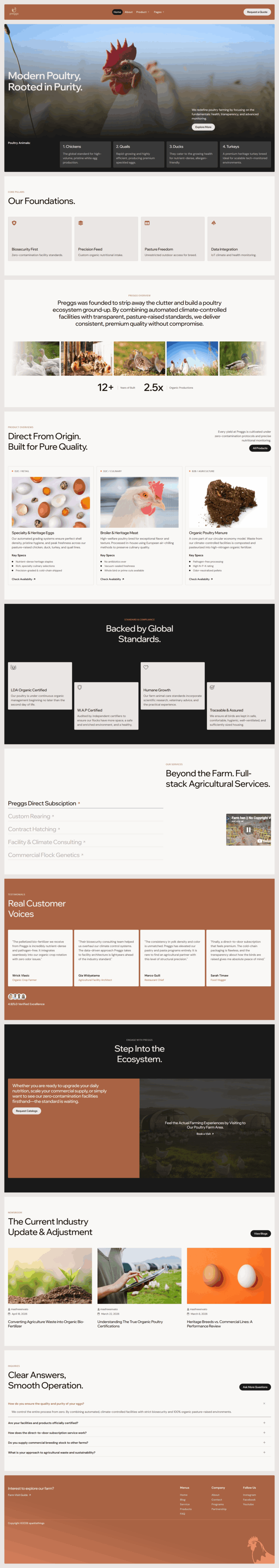 Home — Preggs - Modern Poultry Farm Elementor Template