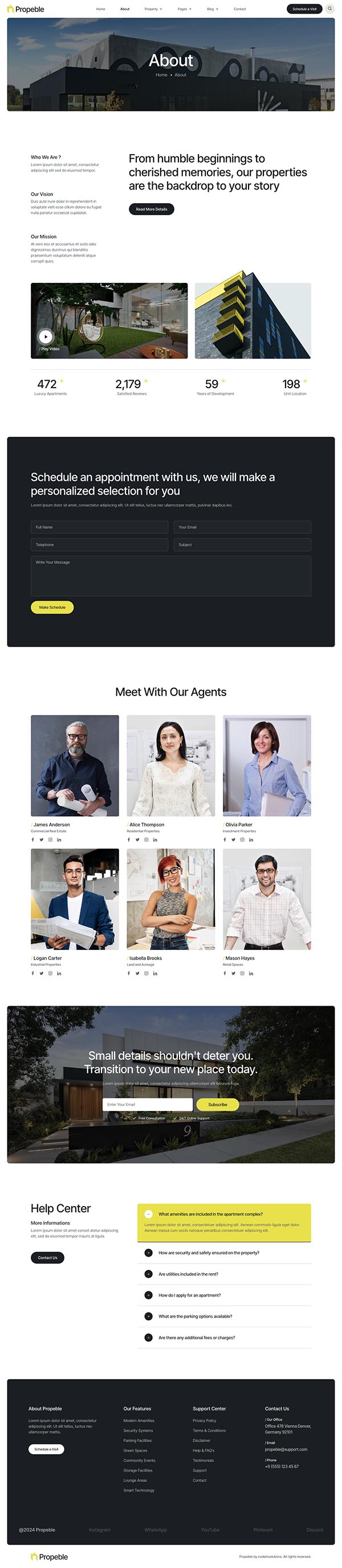 About — Propeble - Apartment & Property Elementor Template