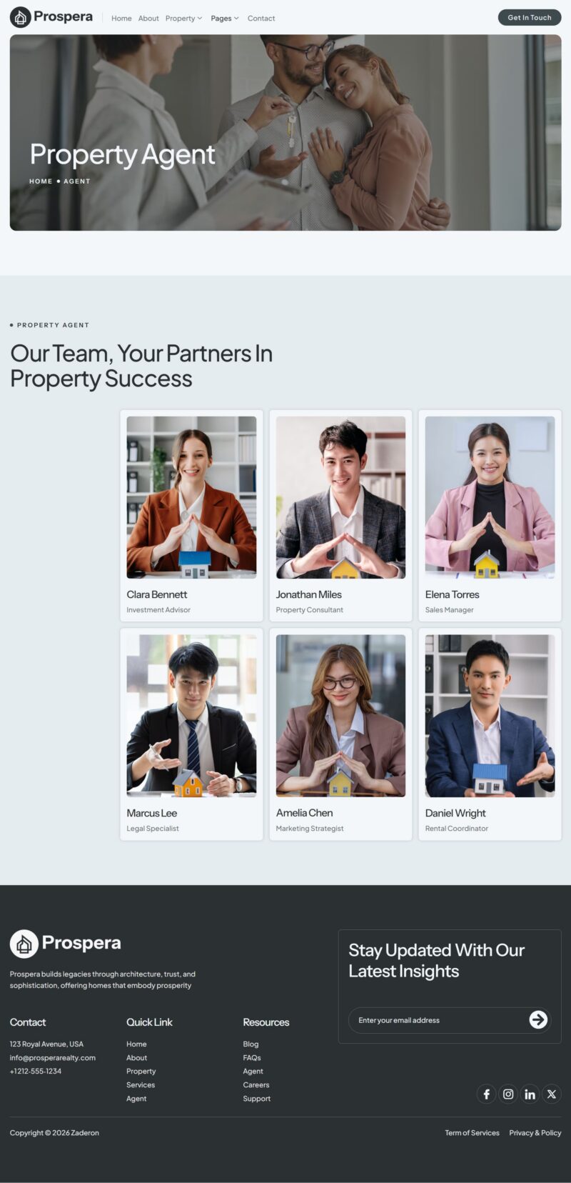 Agent — Prospera - Luxury Real Estate Elementor Template